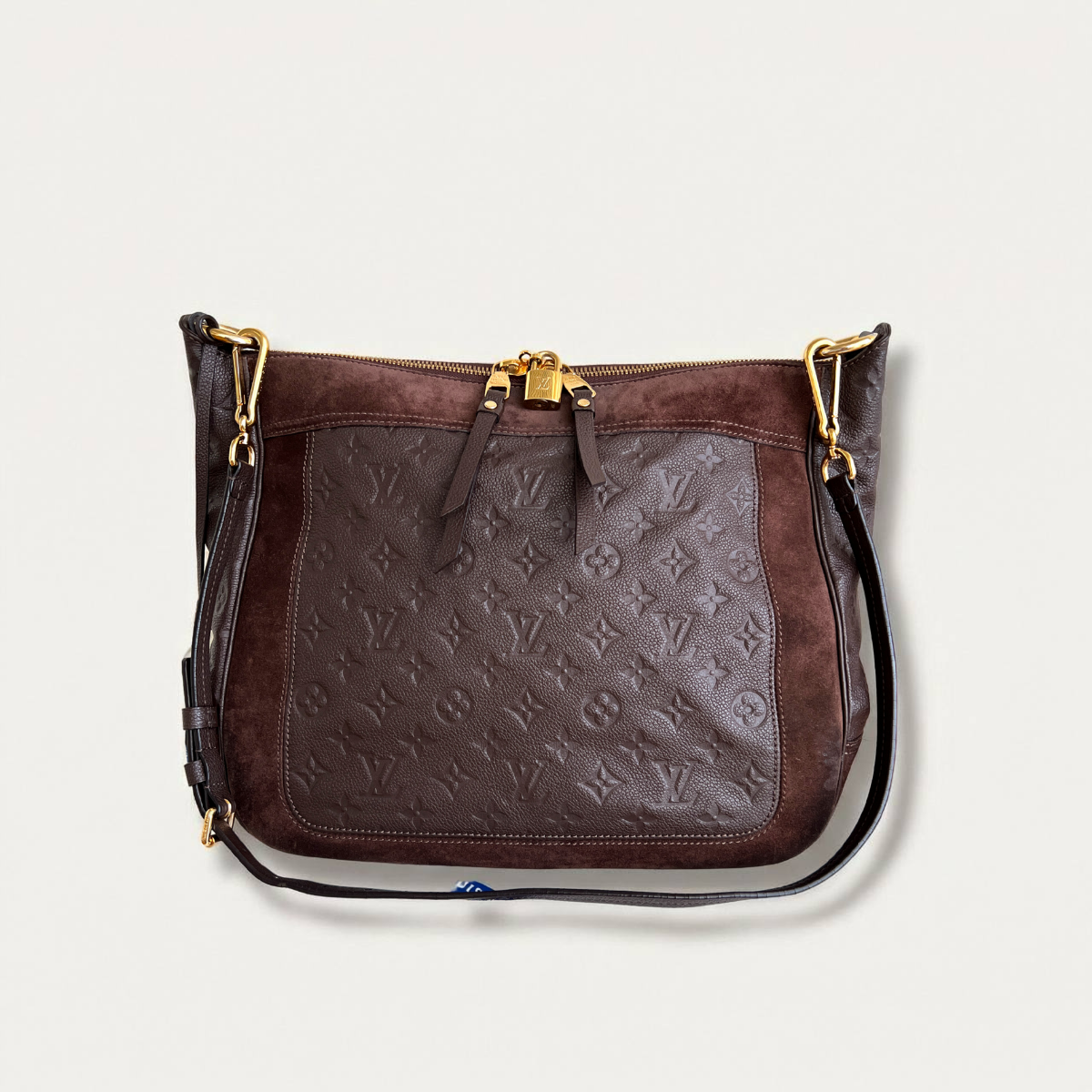 Louis Vuitton Audacieuse Monogram MM Empreinte Sac bandoulière marron