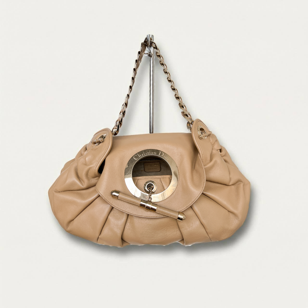 Dior  Christian dior Dior Jazz Club Hobo Beige Leather bag