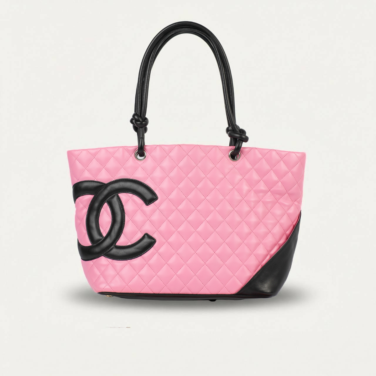 Chanel Cambon Rosa Tote GM Large shopping pink leather Handbag