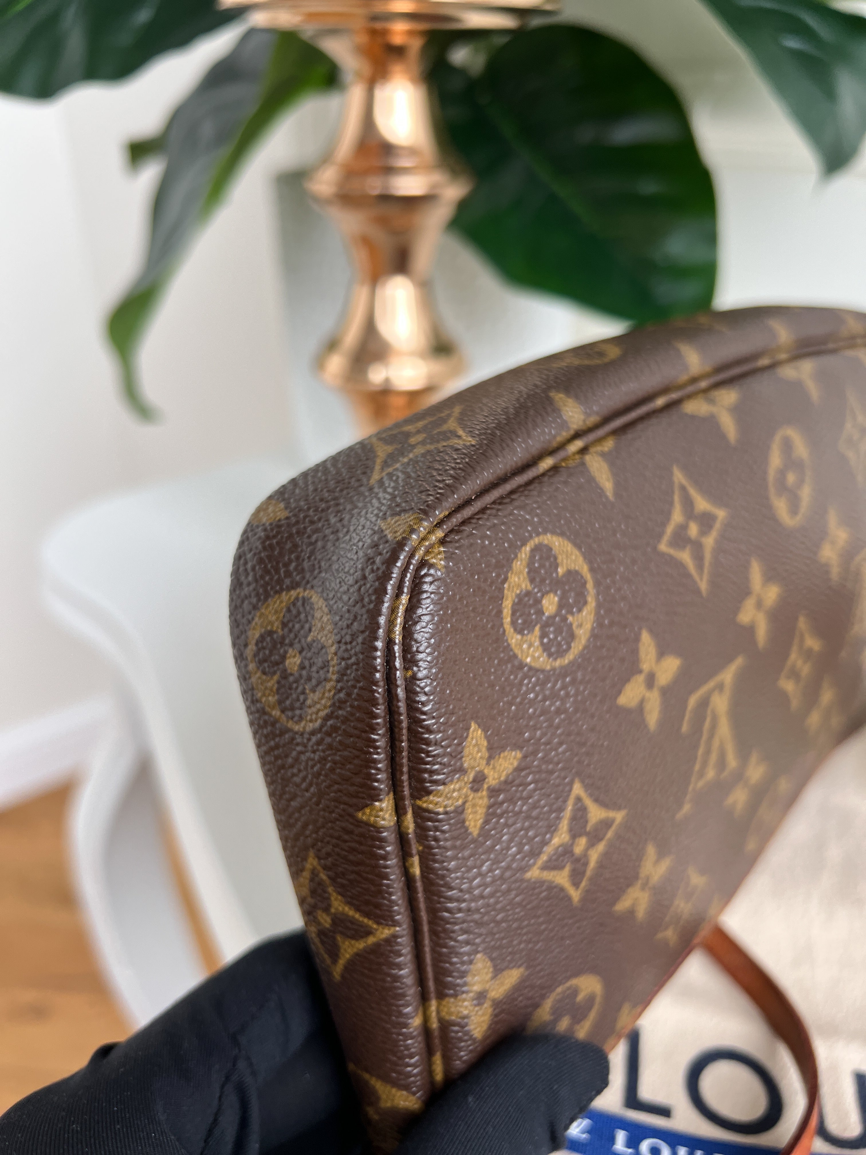 Louis Vuitton Clutch Pouch Pochette Cherry Monogram Purse Accessories