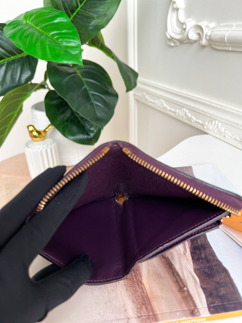 Authentic Louis Vuitton empreinte monogram purple violet  wallet