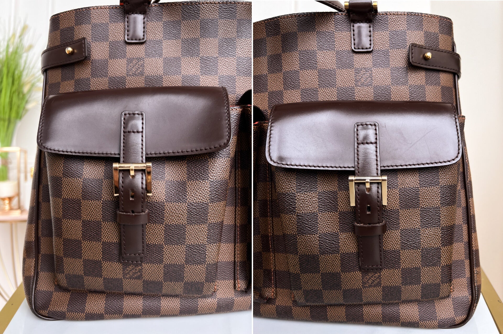 Authentic LV Uzes damier ebene handbag