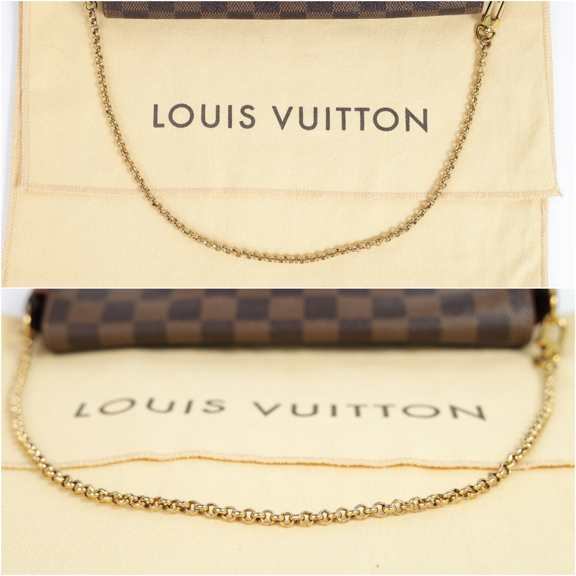 Authentic LV Favorite mm damier ebene crossbody clutch