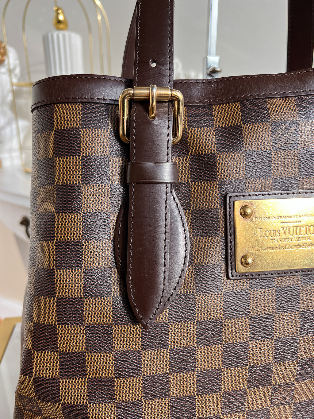 Louis Vuitton Hampstead Mm Damier Ebene Sac à main épaule