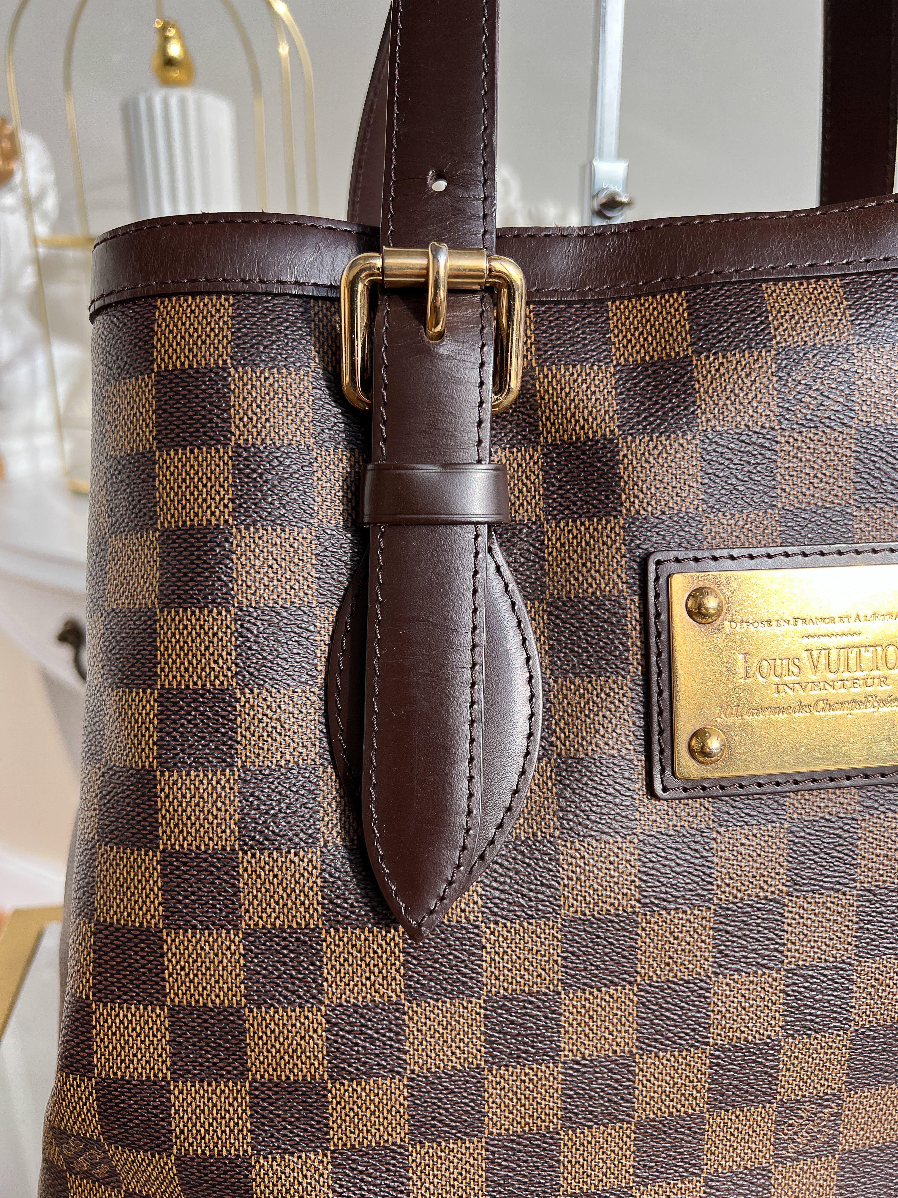 Louis Vuitton Hampstead Mm Damier Ebene Sac à main épaule