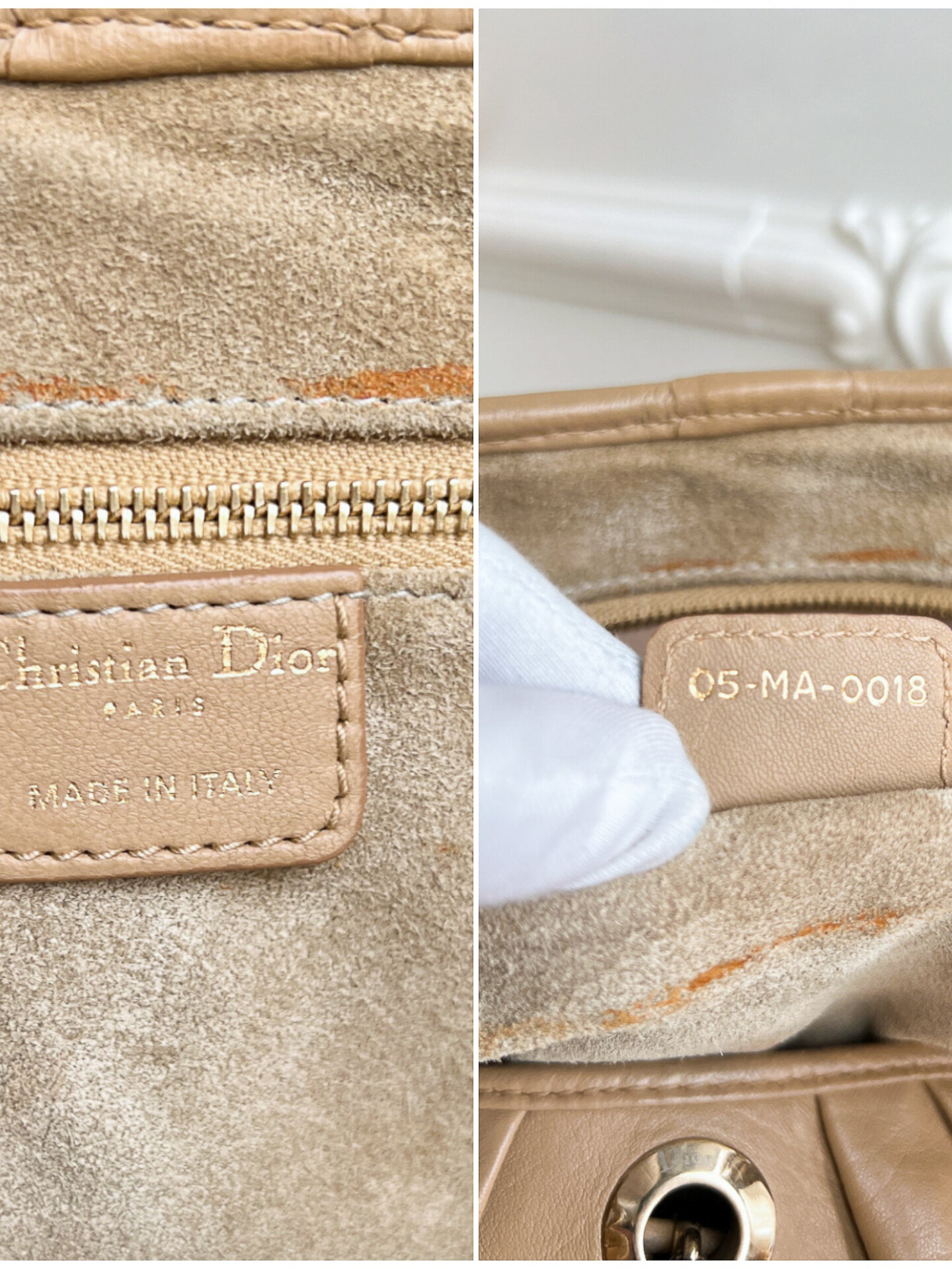 Dior  Christian dior Dior Jazz Club Hobo Beige Leather bag