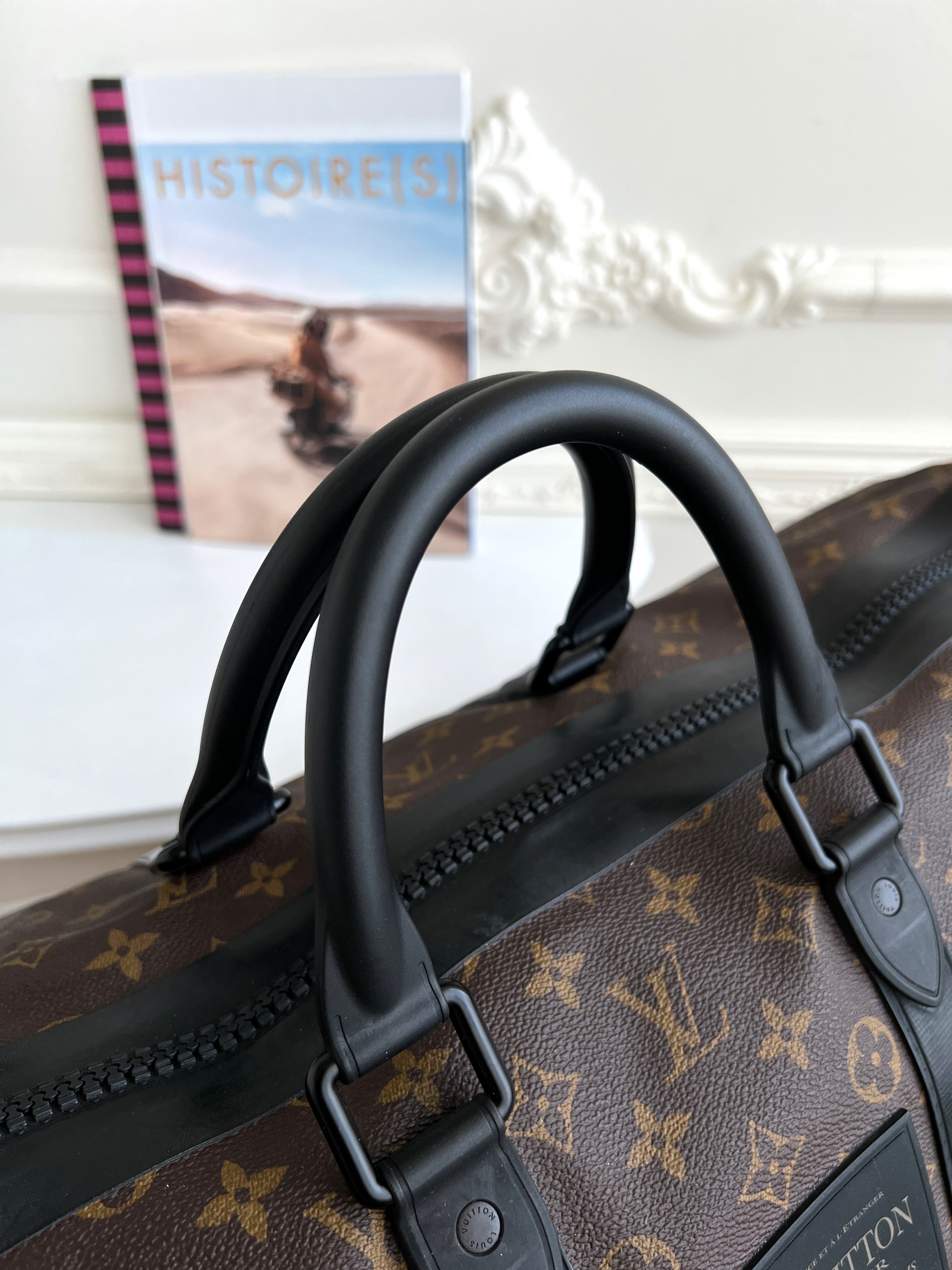 Louis Vuitton Waterproof Keepall 55 Bandouliere Monogram Travel Bag