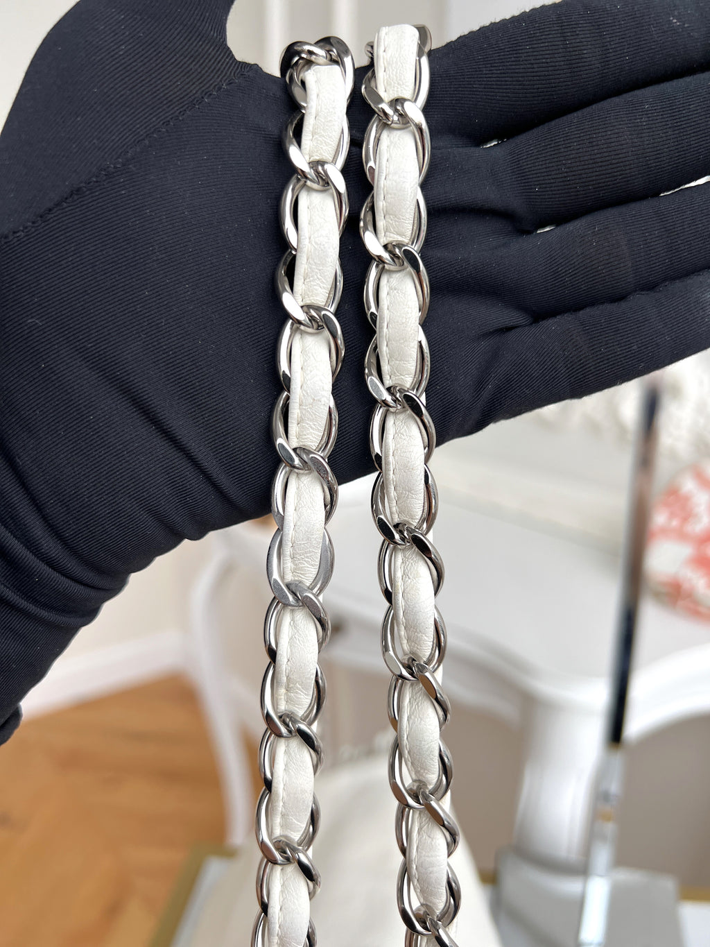 Chanel Sensual Accordion Flap Leather Lambskin CC Chain Crossbody Bag