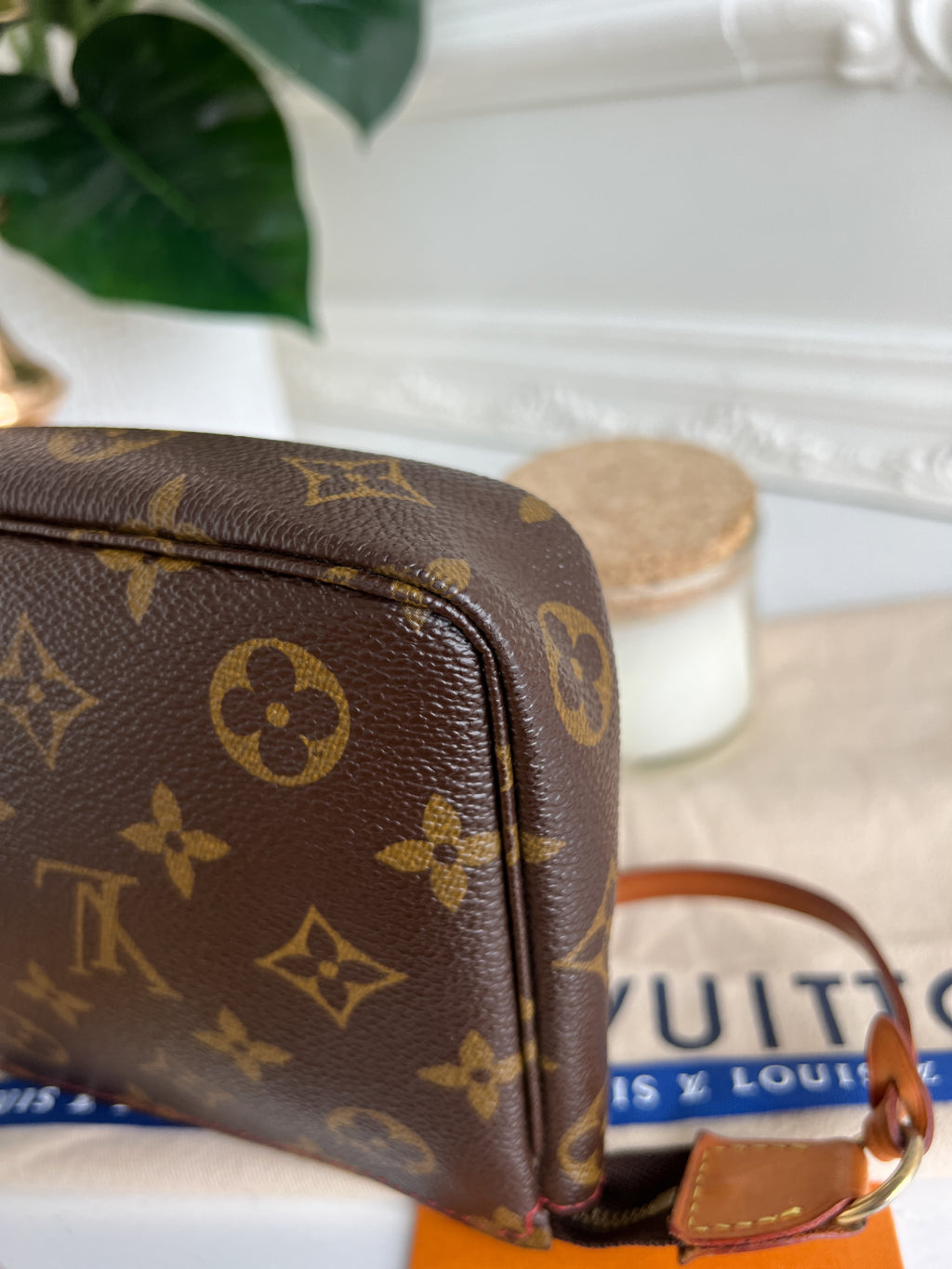 Louis Vuitton Clutch Pouch Pochette Cherry Monogram Purse Accessories