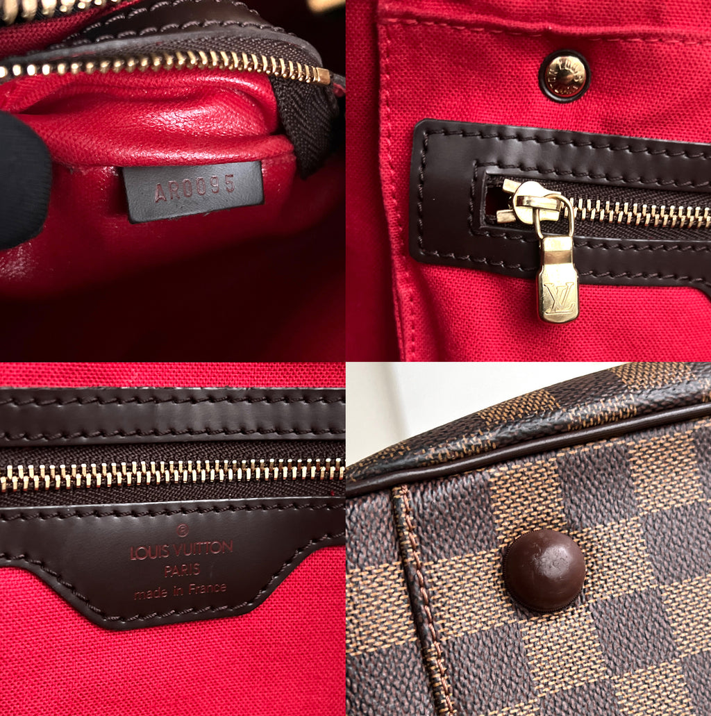 Sac de voyage Louis Vuitton Ribera Damier Ebene Boston GM