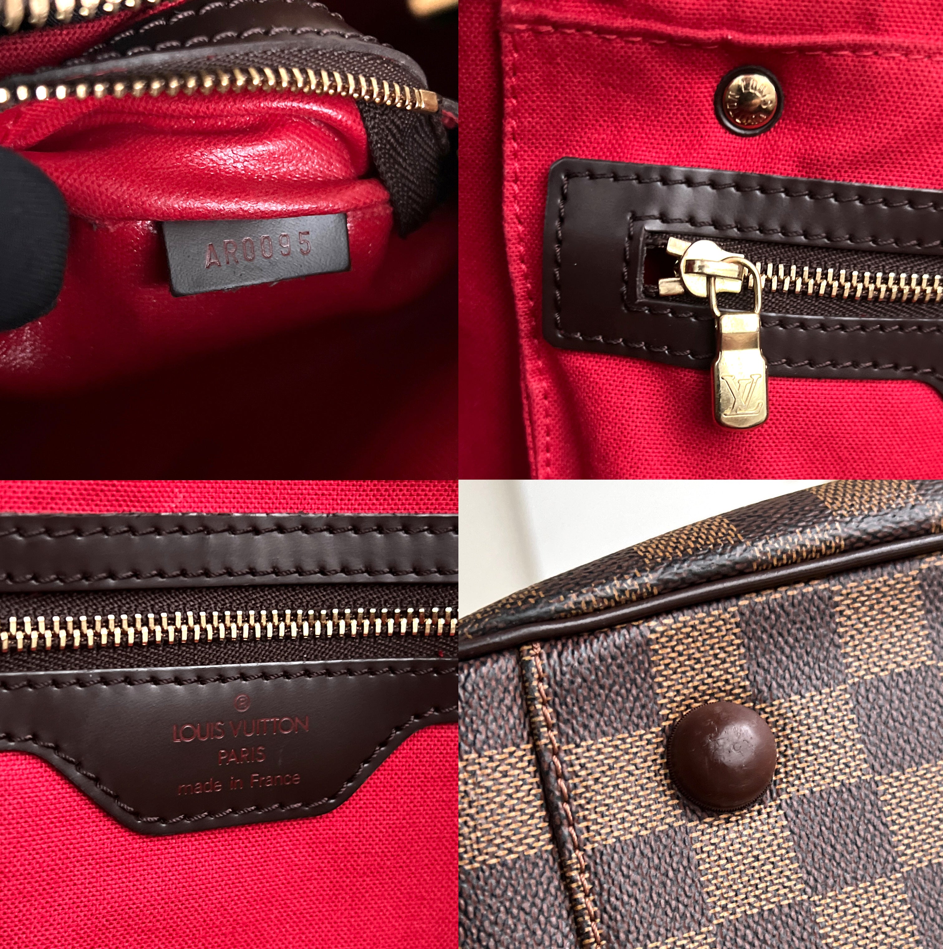 Sac de voyage Louis Vuitton Ribera Damier Ebene Boston GM