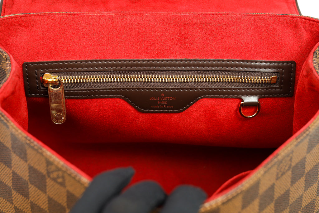 Authentic LV Bergamo GM Damier Ebene Satchel Crossbody bag