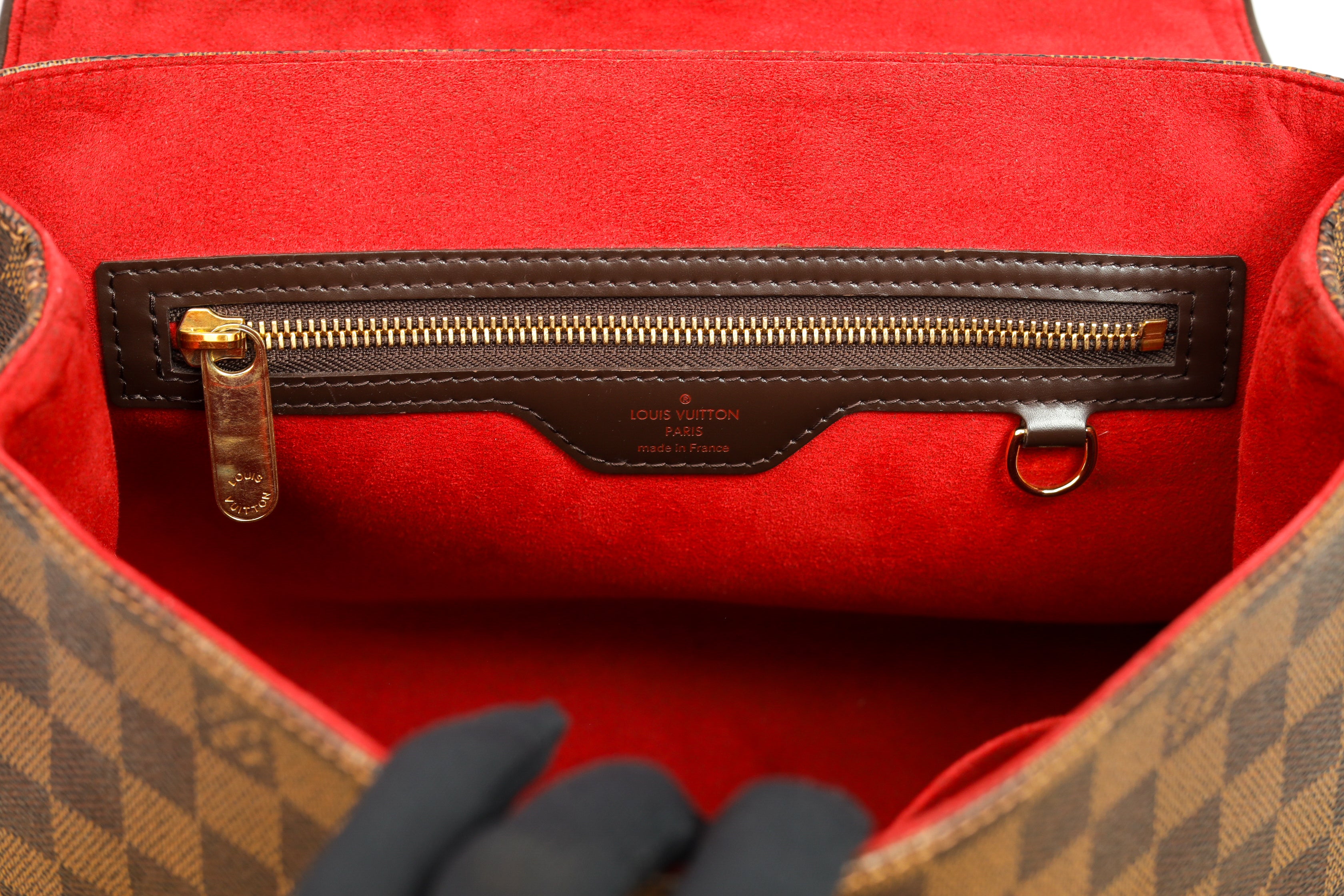 Authentic LV Bergamo GM Damier Ebene Satchel Crossbody bag