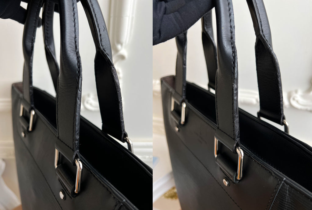 Louis Vuitton Cabajour Cabas Epi Black Brooks Tote Bag
