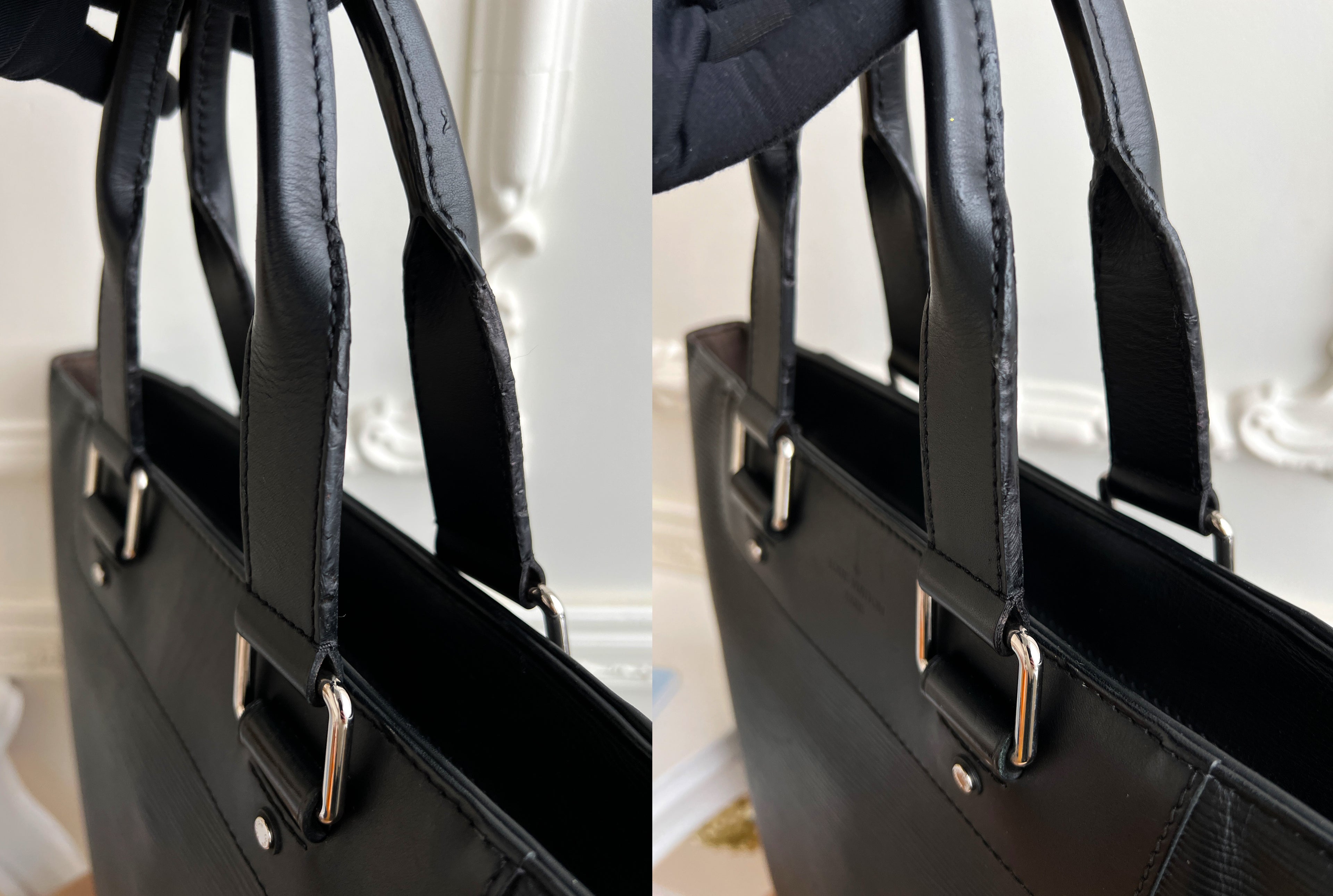 Louis Vuitton Cabajour Cabas Epi Black Brooks Tote Bag