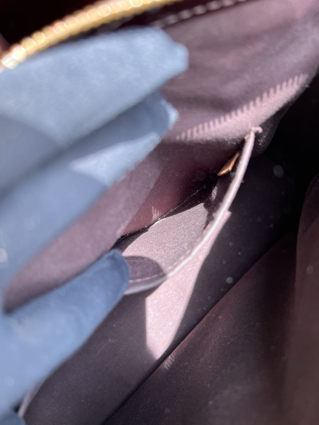 Louis Vuitton Melrose Amarante Monogram Vernis Patent Avenue Handbag