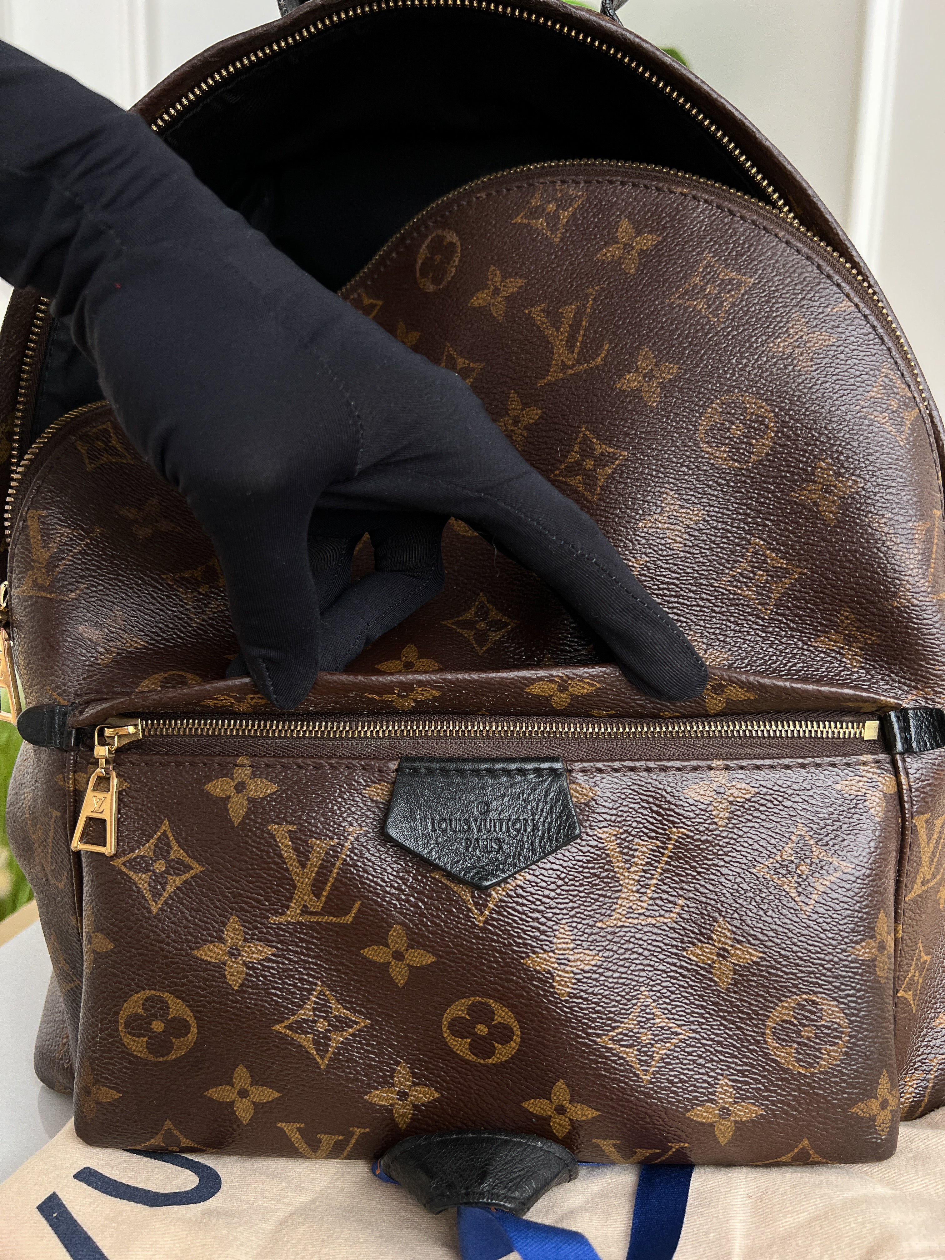 Authentic LV backpack Palm Springs  MM monogram