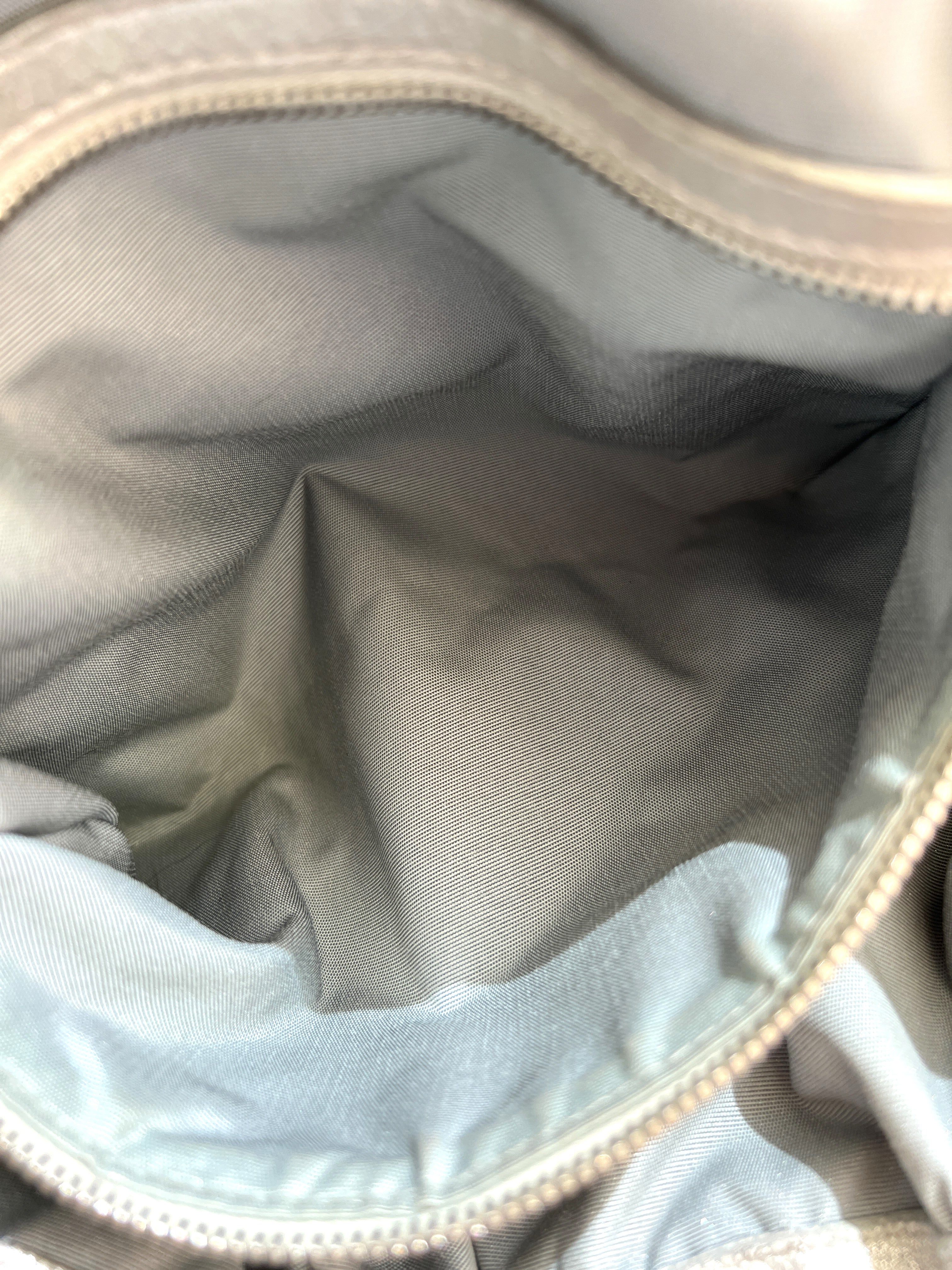 Christian Dior Le Trente Silver Leather Hobo Shoulder Bag