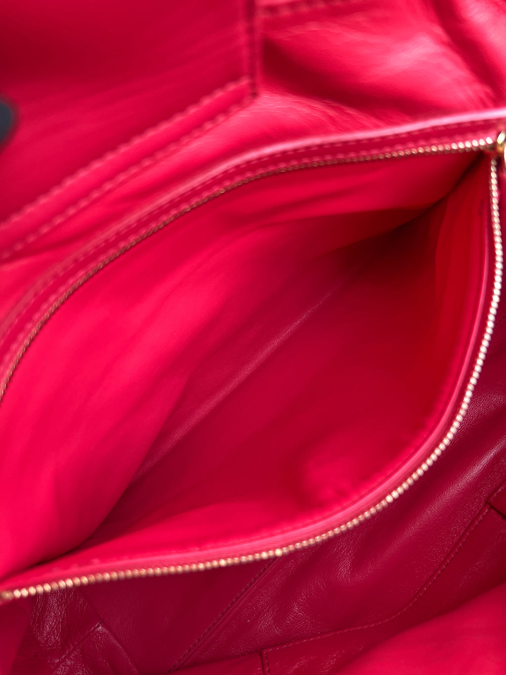 Christian Dior Red Delices Gaufre Cannage Soft Leather Quilted Bag