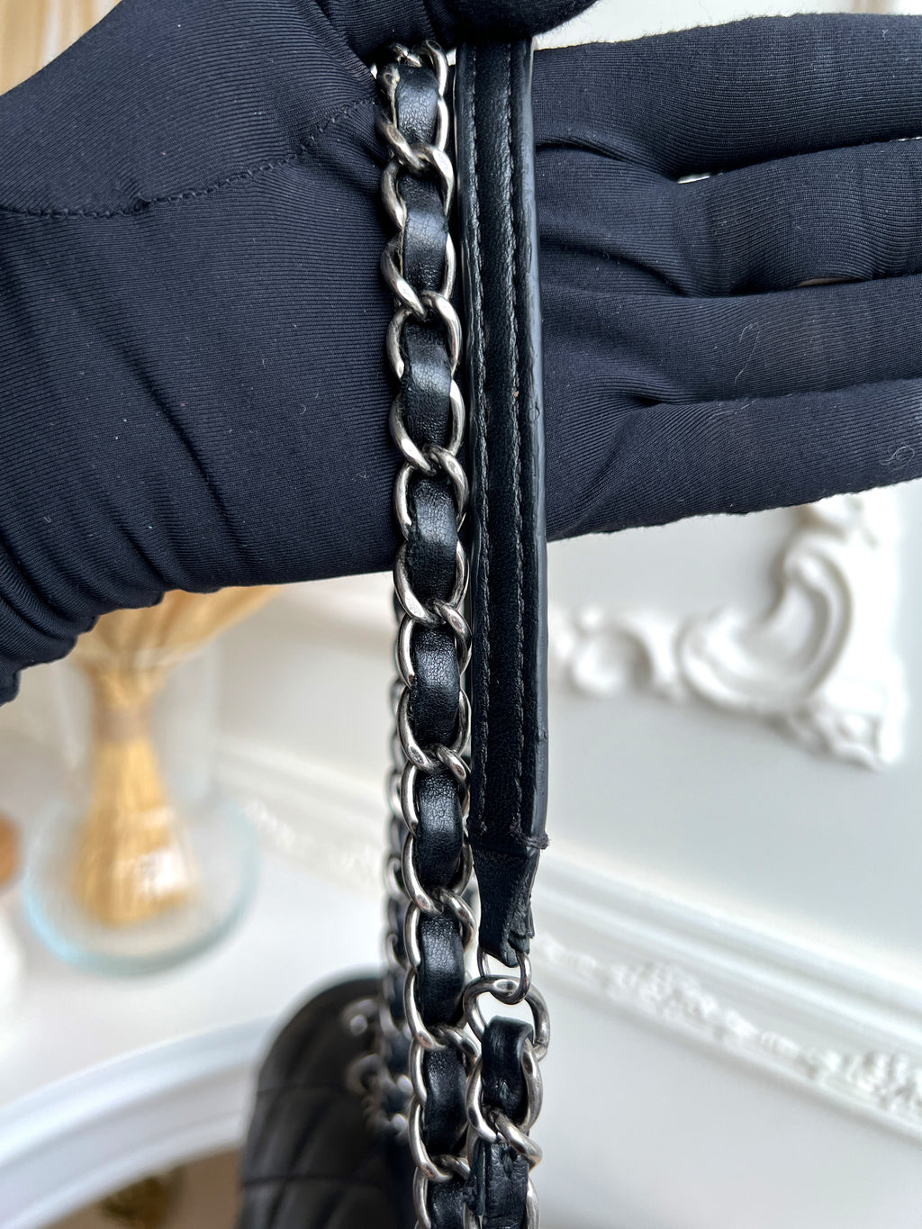 Chanel Large Seasonal Flap Black Lambskin Citizen Zip 29cm Bag