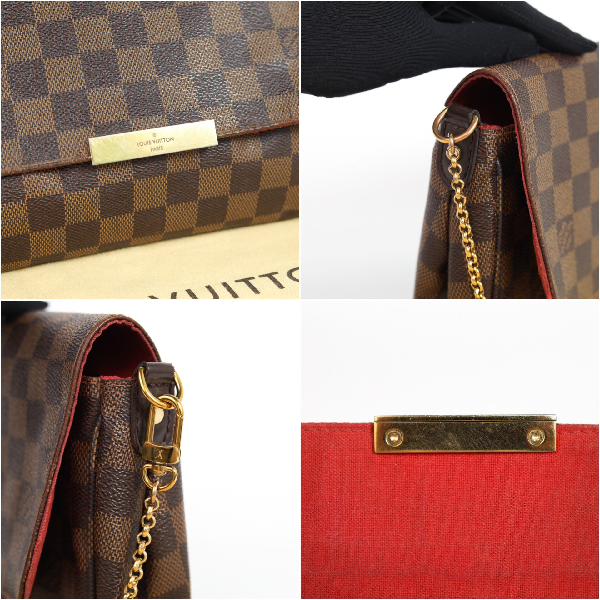 Authentic LV Favorite mm damier ebene crossbody clutch
