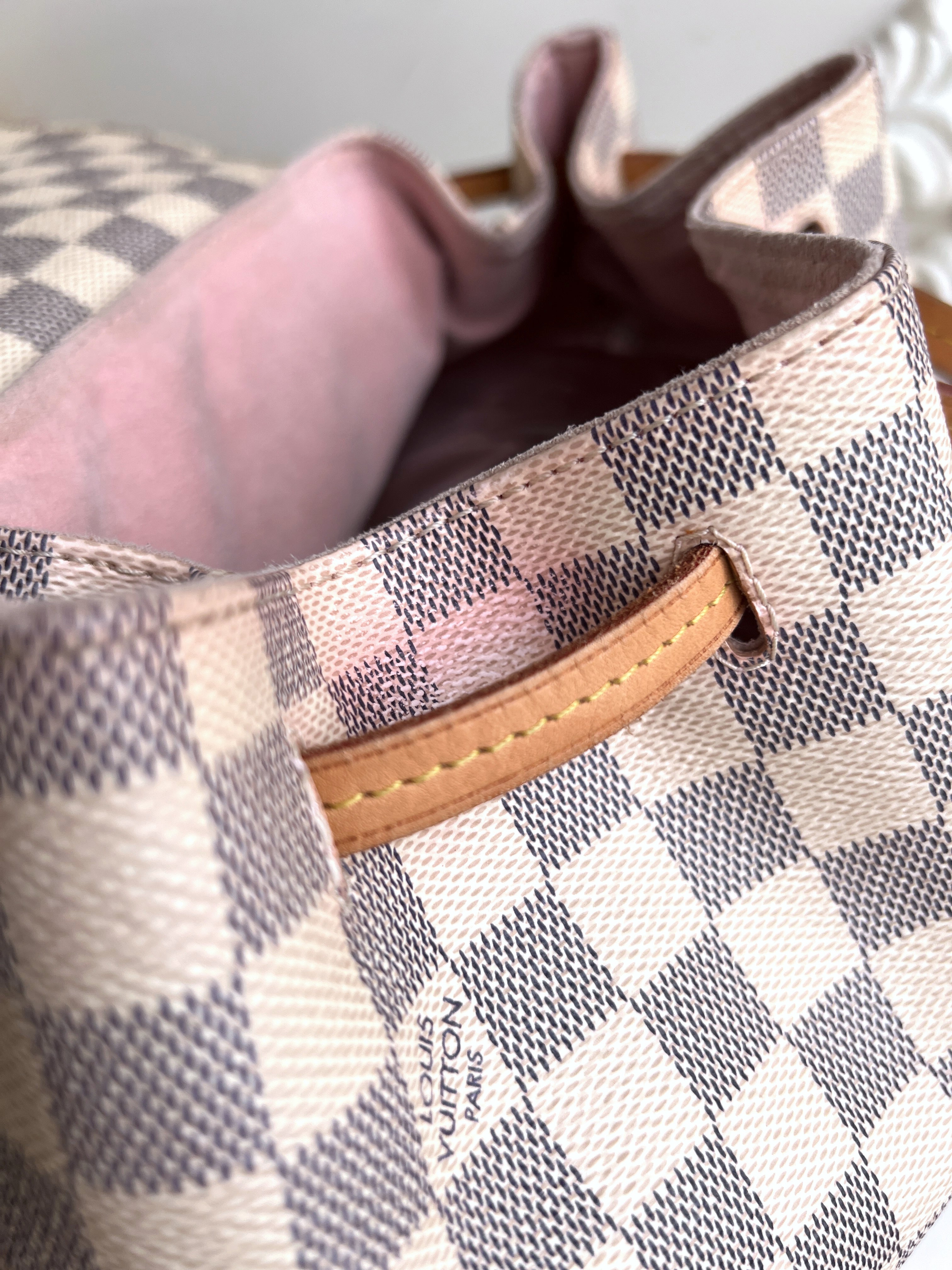 louis vuitton backpack pink inside Louis Vuitton Backpack Sperone Azur Damier Pink Inside