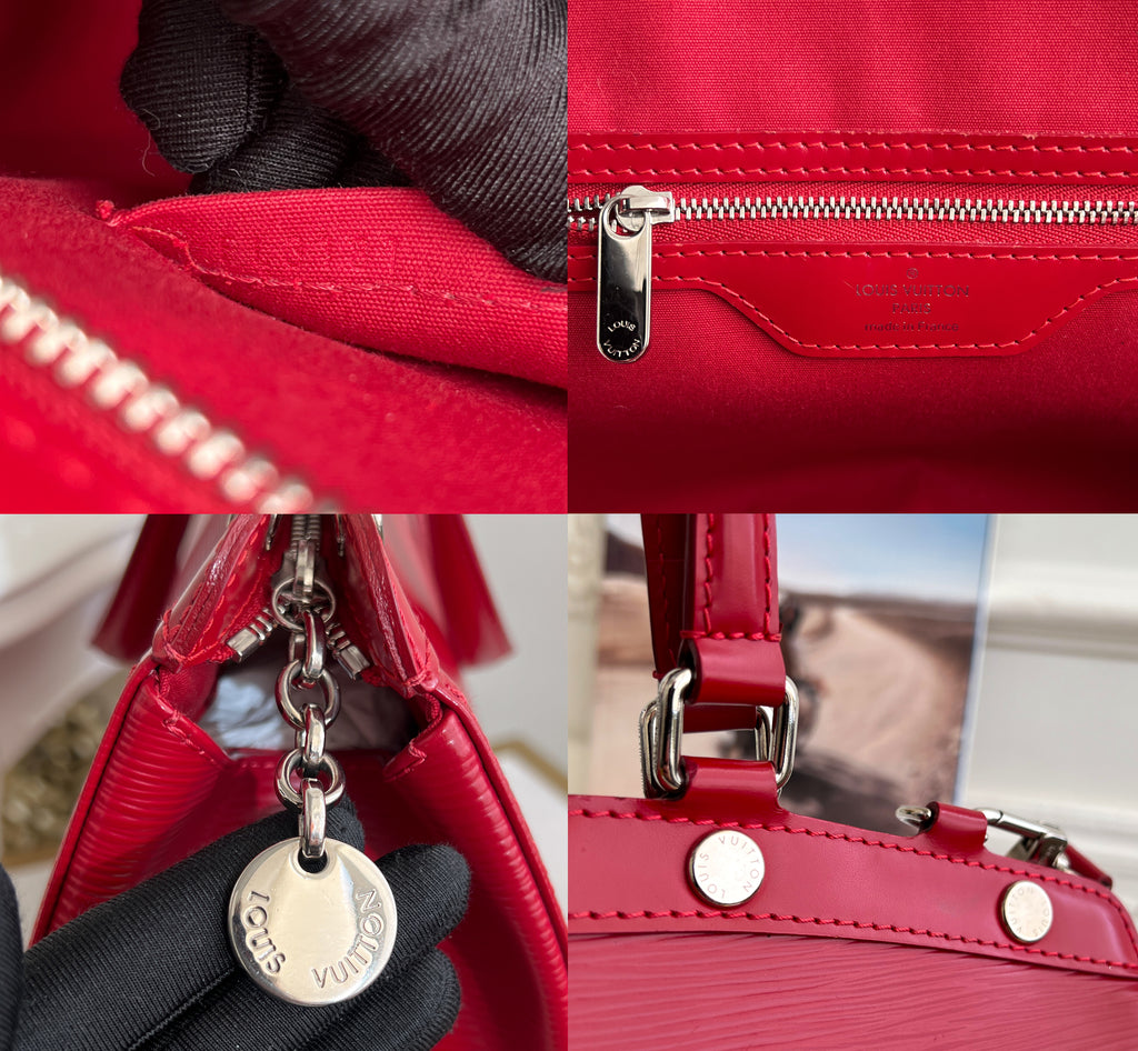 Louis Vuitton Brea Epi Leather Fuchsia Satchel MM Bag