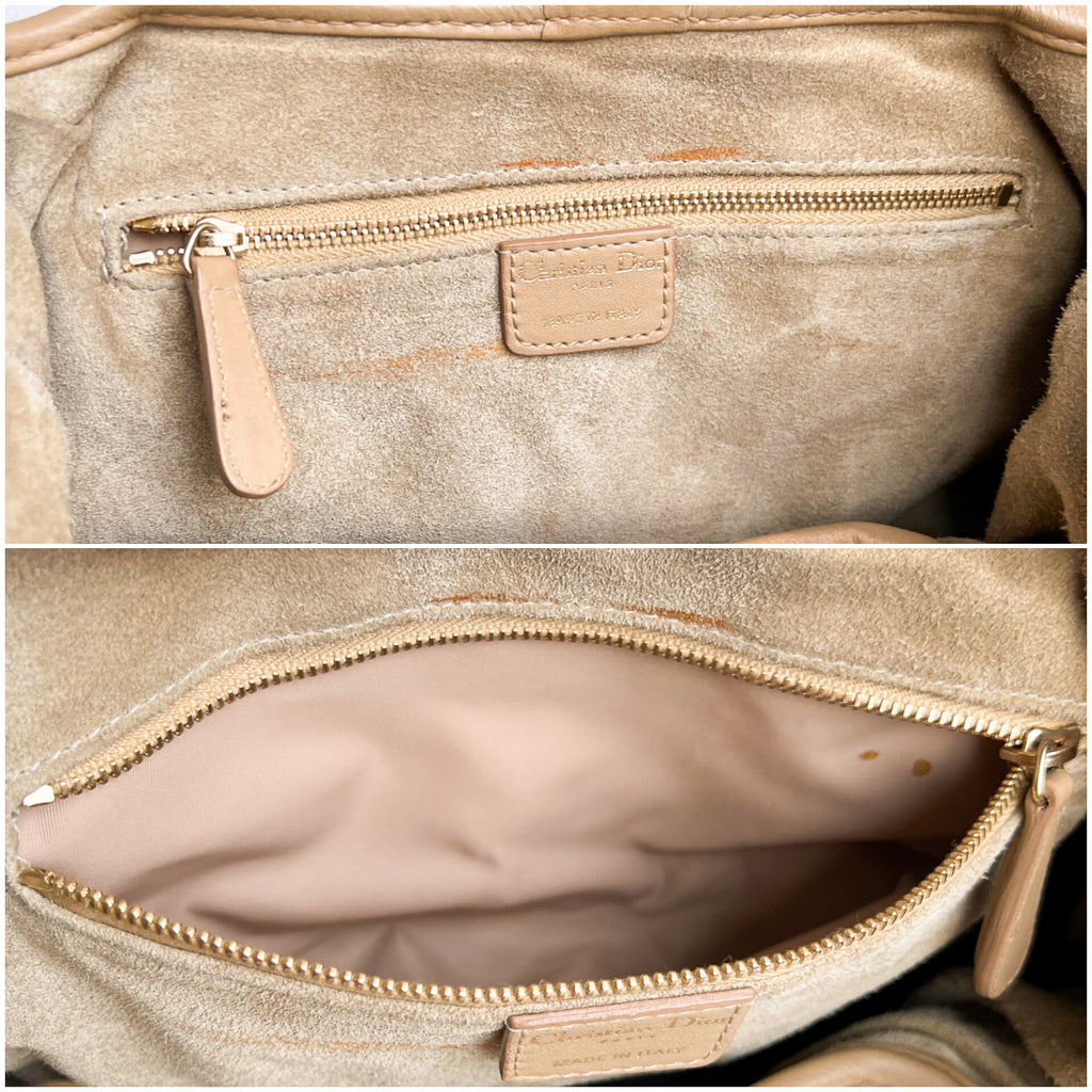 Dior  Christian dior Dior Jazz Club Hobo Beige Leather bag