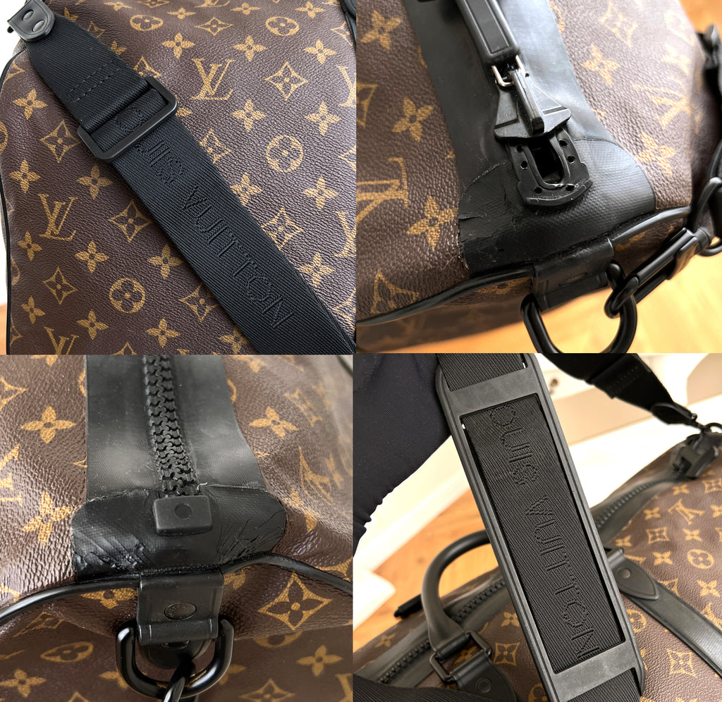 Louis Vuitton Waterproof Keepall 55 Bandouliere Monogram Travel Bag
