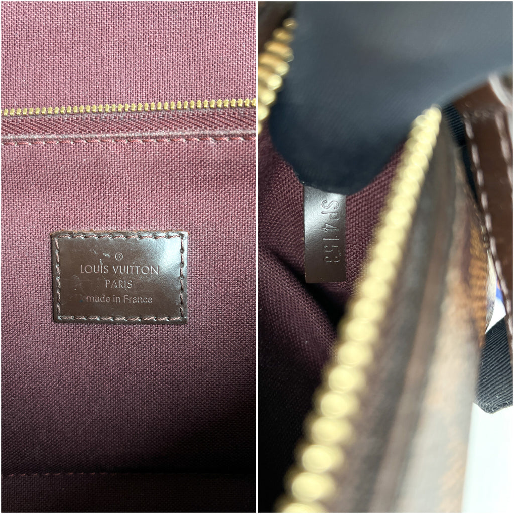 Authentic Louis Vuitton Hoxton Pm damier ebene crossbody clutch bag