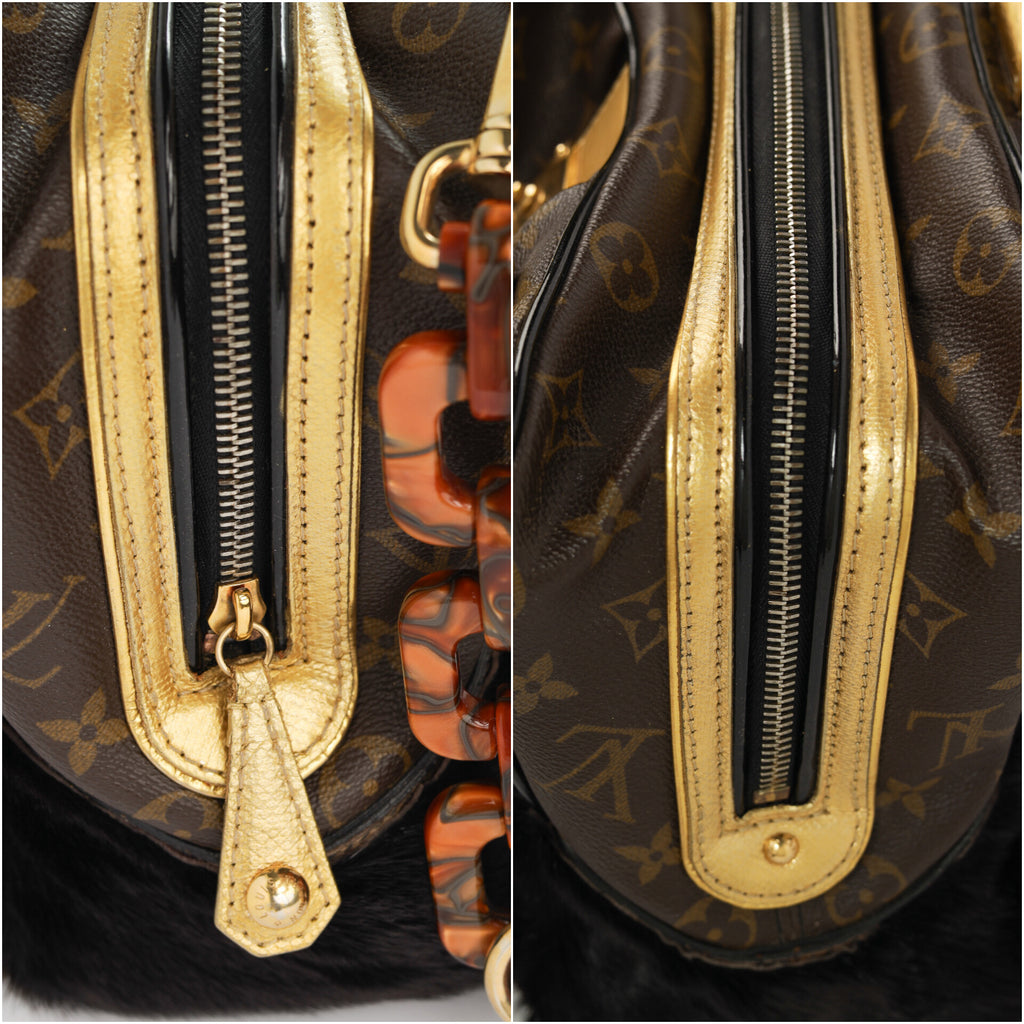 Authentic  LV Limited Monogram Leopard Adele Stephen Crossbody