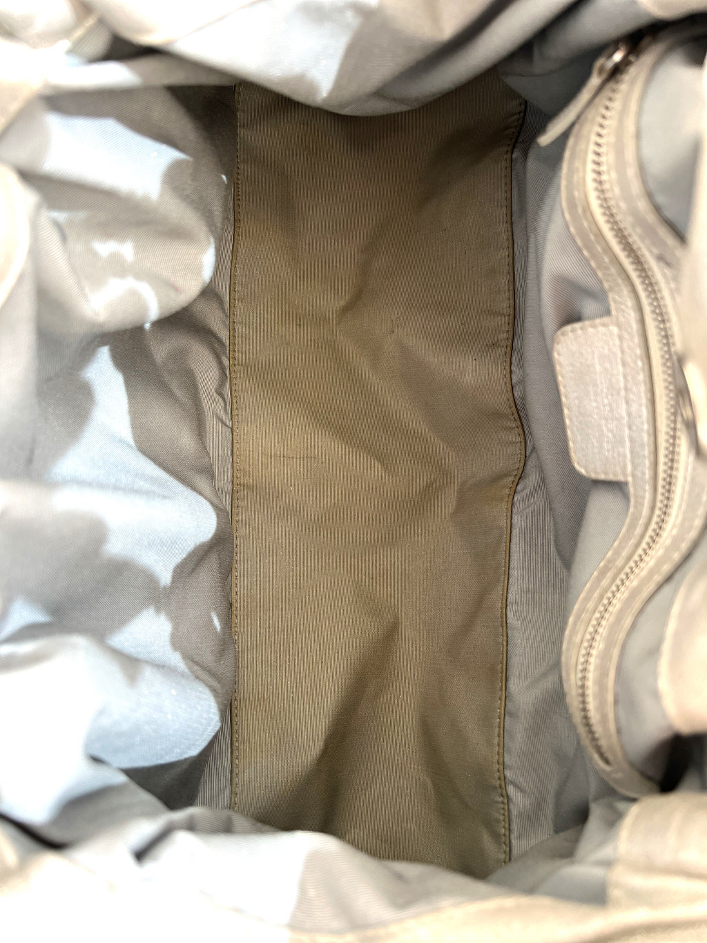 Christian Dior Le Trente Silver Leather Hobo Shoulder Bag