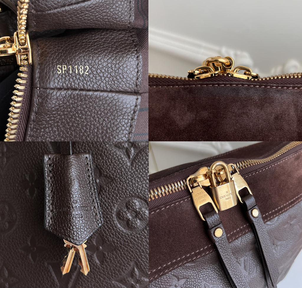 Louis Vuitton Audacieuse Monogram MM Empreinte Sac bandoulière marron