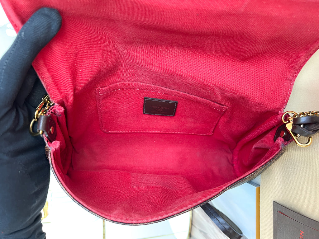 Louis Vuitton Pochette à bandoulière Favorite mm Damier Ebene