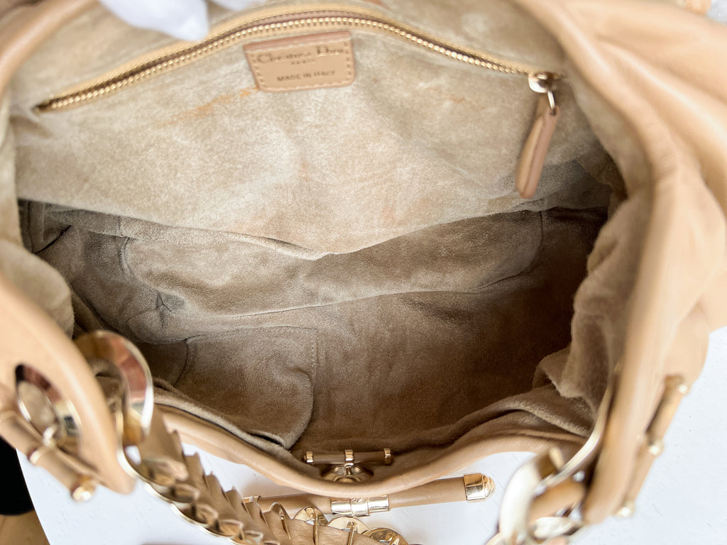 Dior  Christian dior Dior Jazz Club Hobo Beige Leather bag