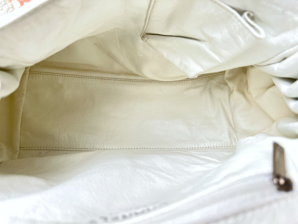 Chanel Sensual Accordion Flap Leather Lambskin CC Chain Crossbody Bag