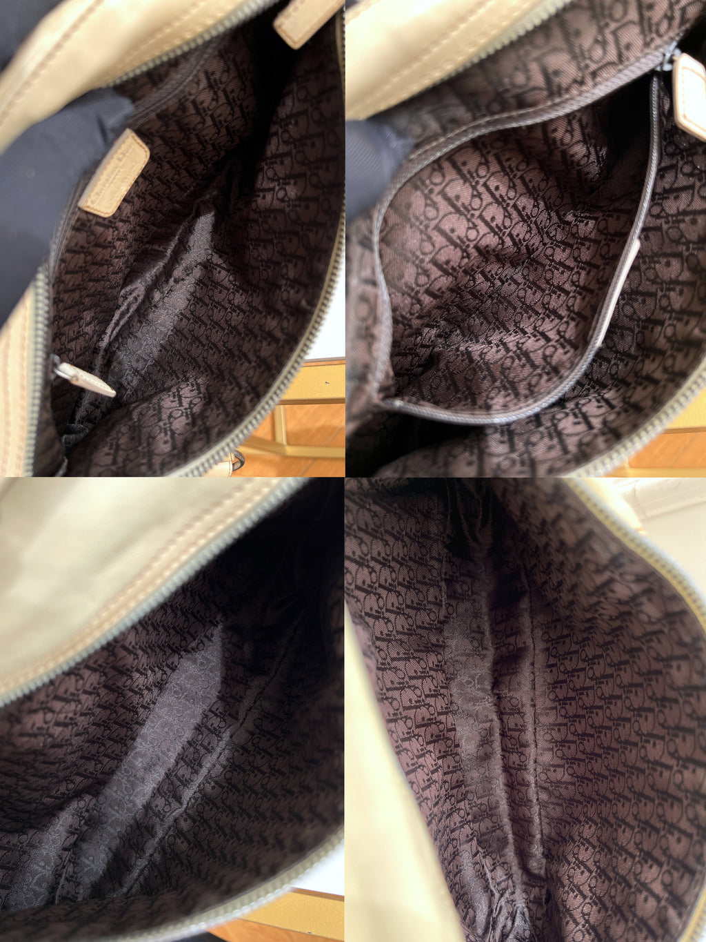 Christian Dior Rare Classic Gaucho Saddle Leather White Bag