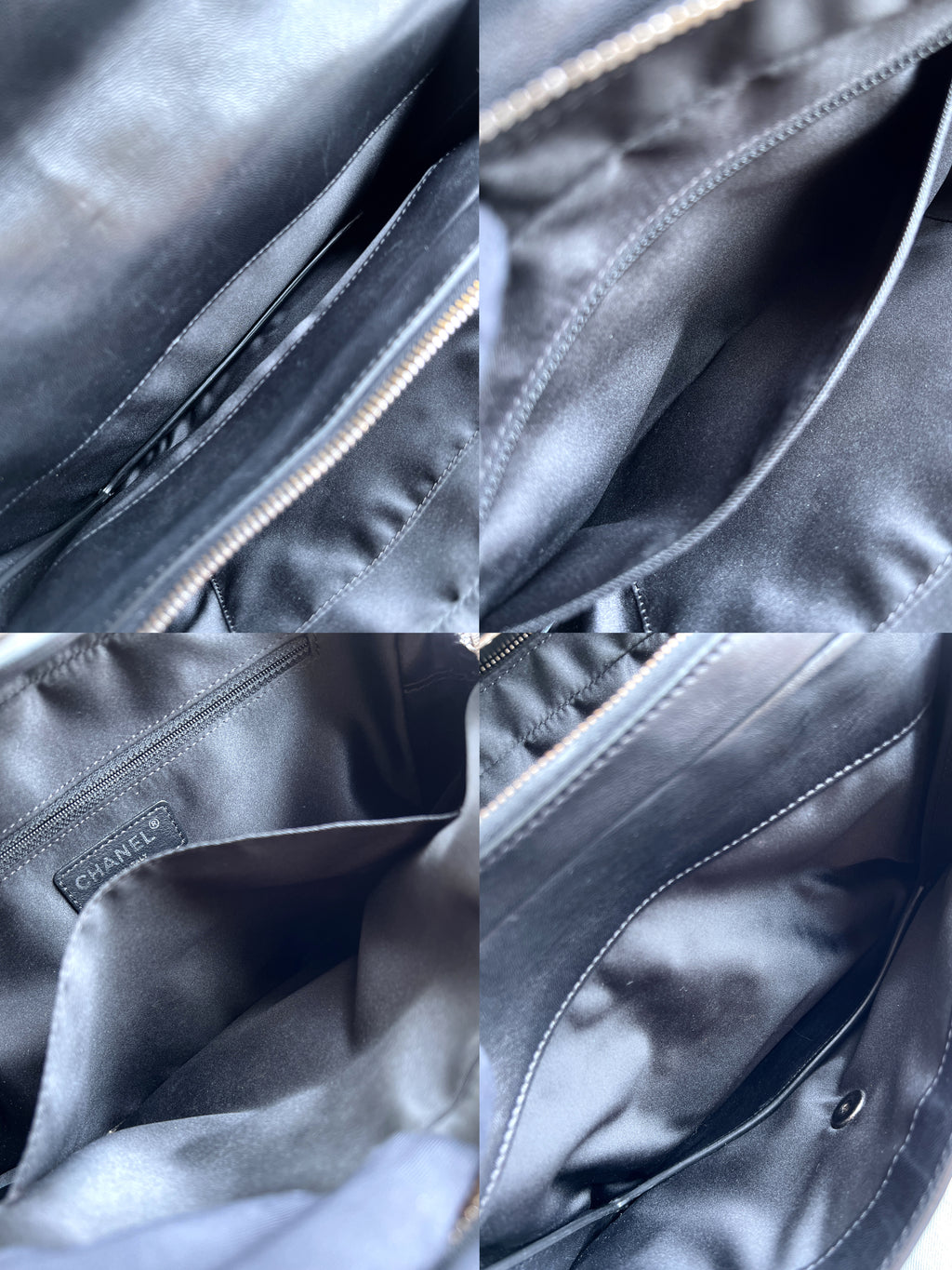 Chanel Large Seasonal Flap Black Lambskin Citizen Zip 29cm Bag