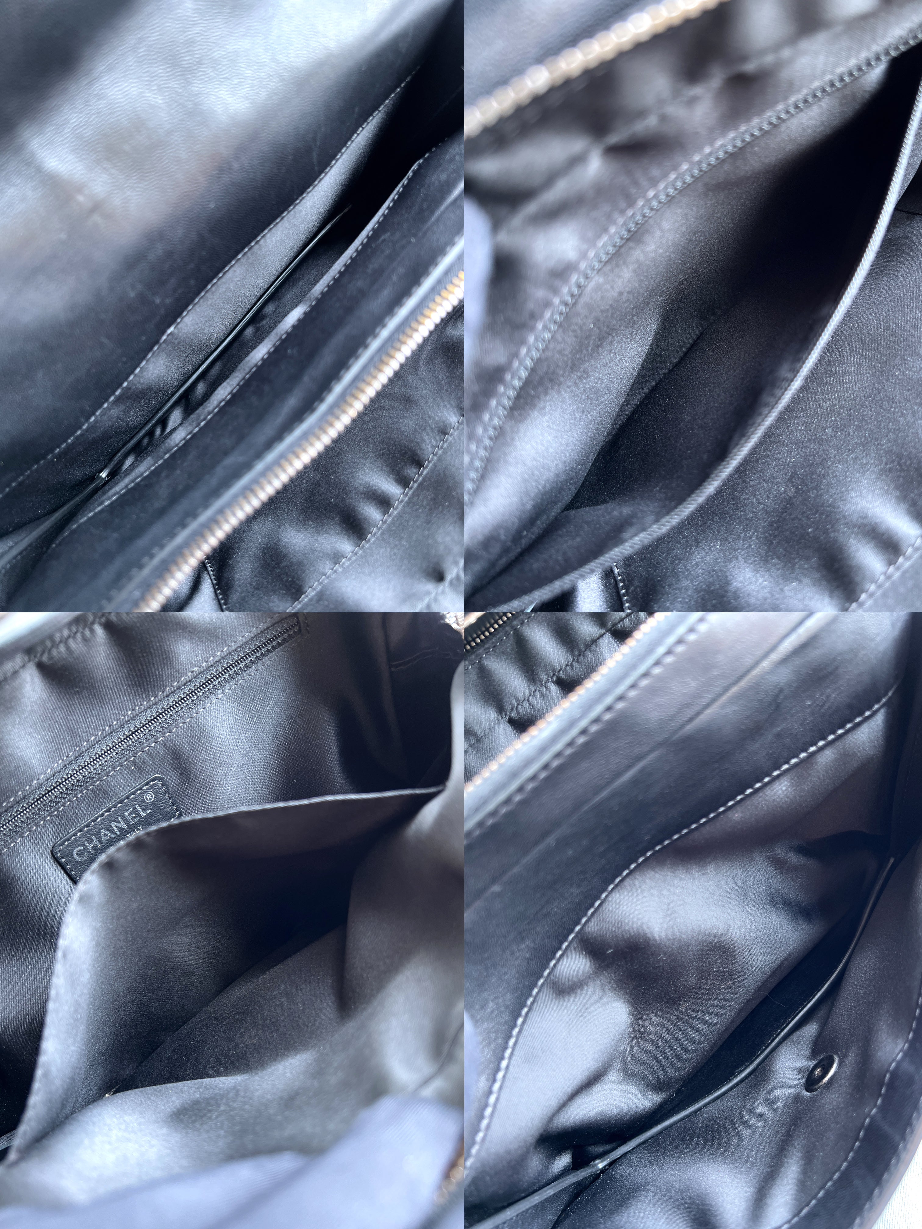 Chanel Large Seasonal Flap Black Lambskin Citizen Zip 29cm Bag