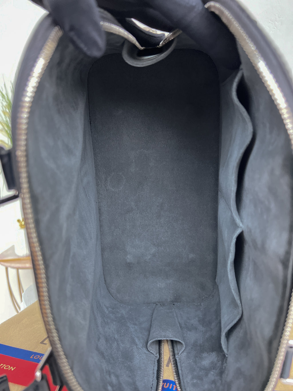 Authentic LV Alma pm epi black handbag