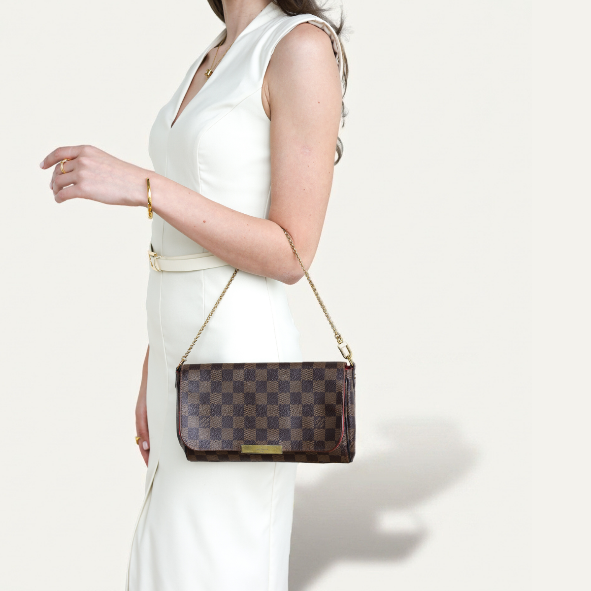 Authentic LV Favorite mm damier ebene crossbody clutch