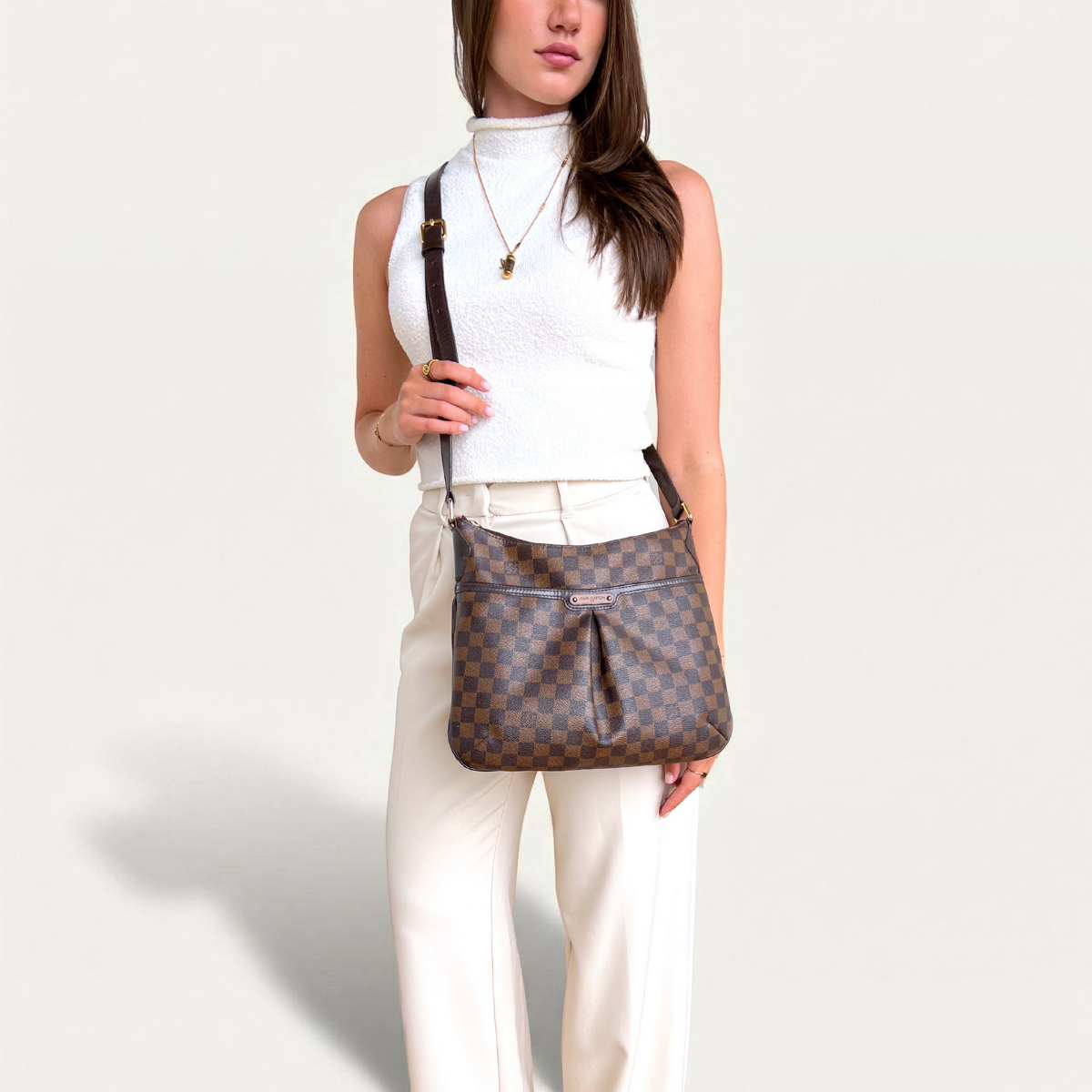 Sac bandoulière Louis Vuitton Bloomsbury PM Damier Ebene