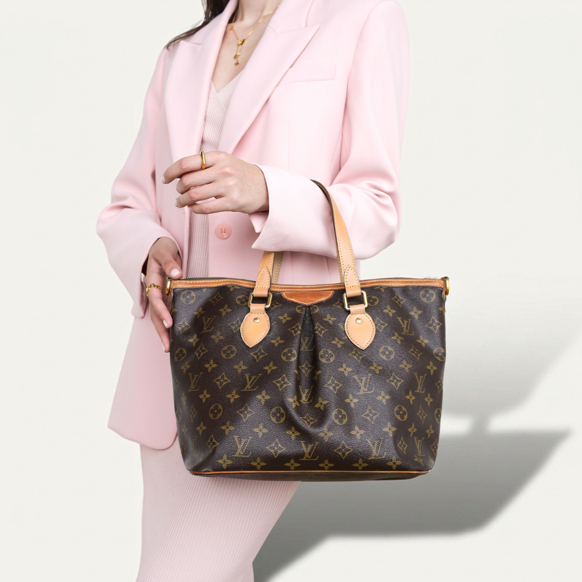 Authentic LV Palermo Pm monogram shoulder handbag