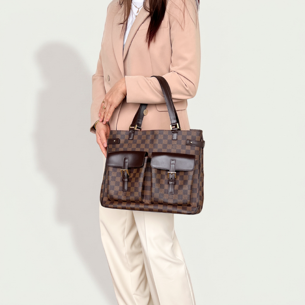 Authentic LV Uzes damier ebene handbag