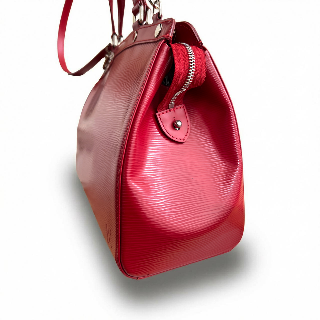 Louis Vuitton Brea Epi Leather Fuchsia Satchel MM Bag