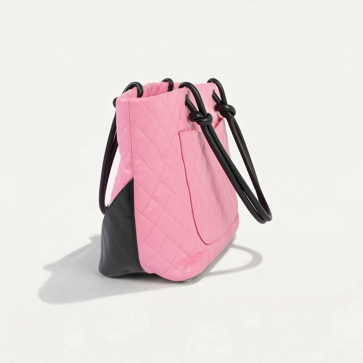 Chanel Cambon Rosa Tote GM Large shopping pink leather Handbag