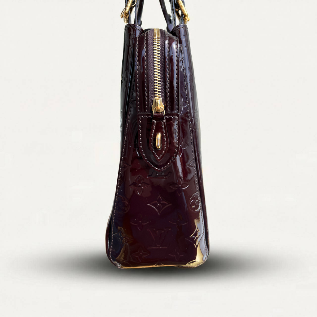 Louis Vuitton Melrose Amarante Monogram Vernis Patent Avenue Handbag