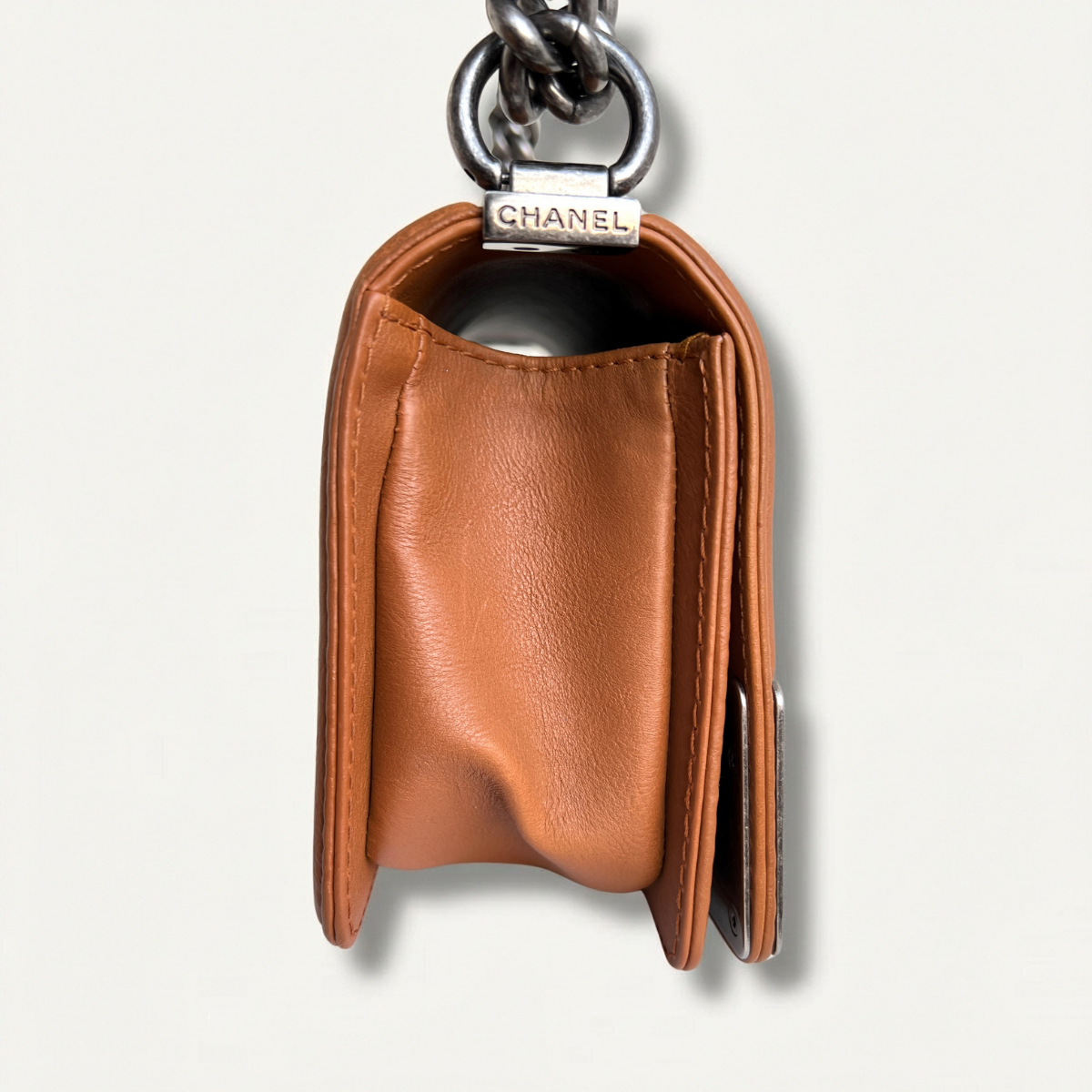 Chanel Boy Small Caramel Calf Skin Crossbody Limited Bag