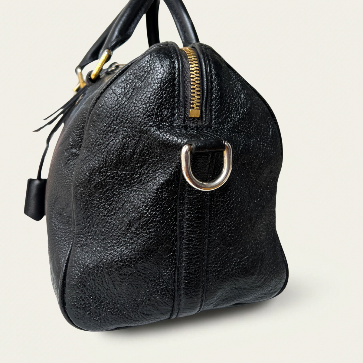 Louis Vuitton Speedy 25 Empreinte Black Monogram Crossbody Bag