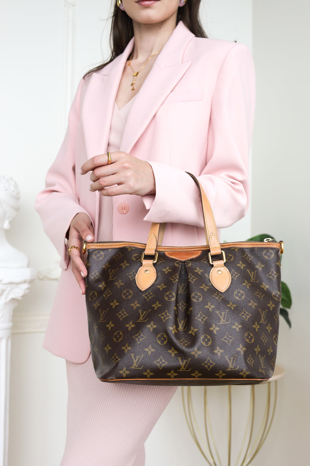 Authentic LV Palermo Pm monogram shoulder handbag